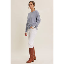 Load image into Gallery viewer, Two Tone Contrast Cuff Lightweight Sweater
