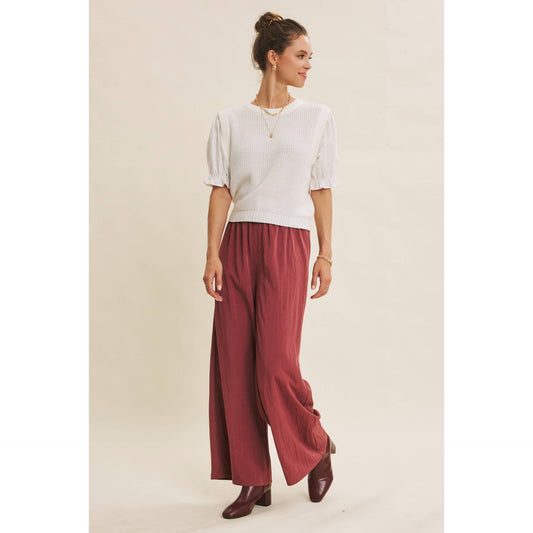Relaxed Wide Leg Pants