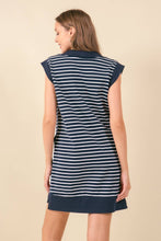 Load image into Gallery viewer, Striped Spread Collar Mini Dress

