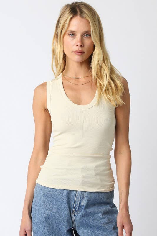 Ribbed Basic Tank Top