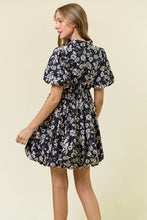 Load image into Gallery viewer, Split V-Neck Bubble Hem Mini Dress

