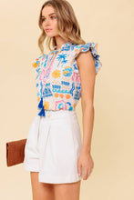 Load image into Gallery viewer, Double Ruffle Tassel Top
