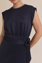 Load image into Gallery viewer, Modal Round Neck Sleeveless Wrap Mini Dress
