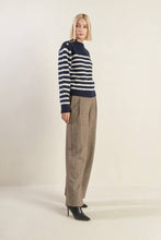 Load image into Gallery viewer, Button Shoulder Striped Sweater
