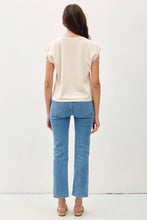 Load image into Gallery viewer, Basic Acid Wash Cap Sleeve Top
