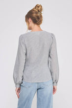 Load image into Gallery viewer, Side Wrap Tie Up Button Down Top
