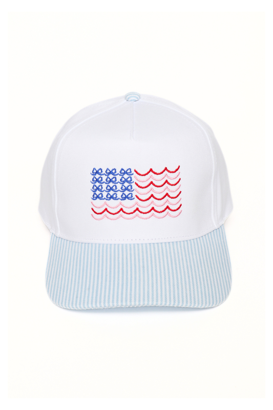 Americana Flag Embroidered Baseball Cap