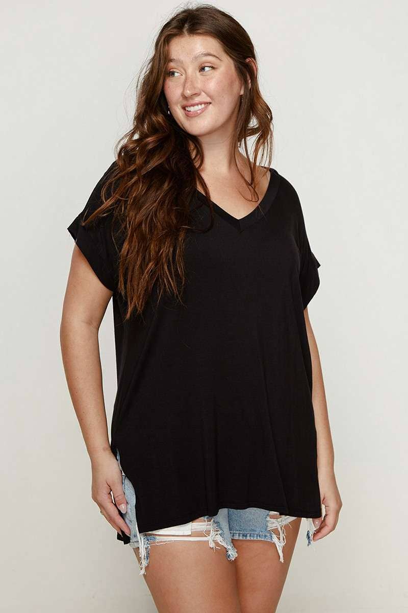 Bamboo V Neck Top