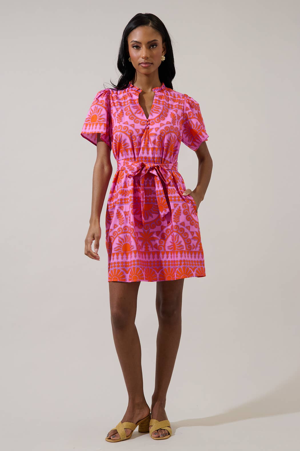Rental- Sugarlips Tropical Mini Dress