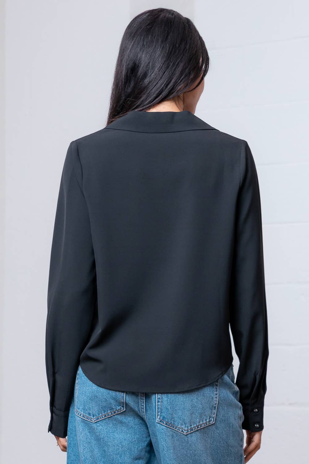 V-neck blouse