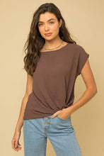 Load image into Gallery viewer, Front Knot Short Sleeve Top

