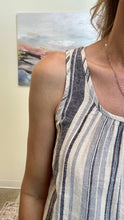 Load image into Gallery viewer, Relaxed Linen Blend Button Back Tank Top
