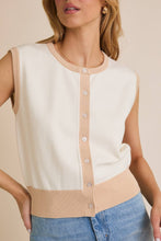 Load image into Gallery viewer, Button Up Sleeveless Knit Top
