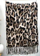 Load image into Gallery viewer, Leopard Print Muffler Scarf

