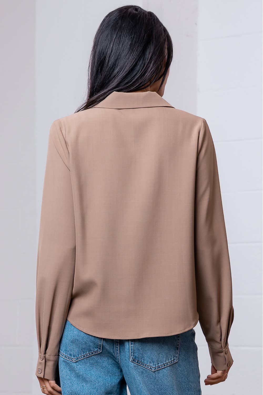 V-neck blouse
