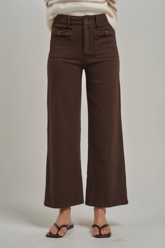 Bow Patch Pocket Pants
