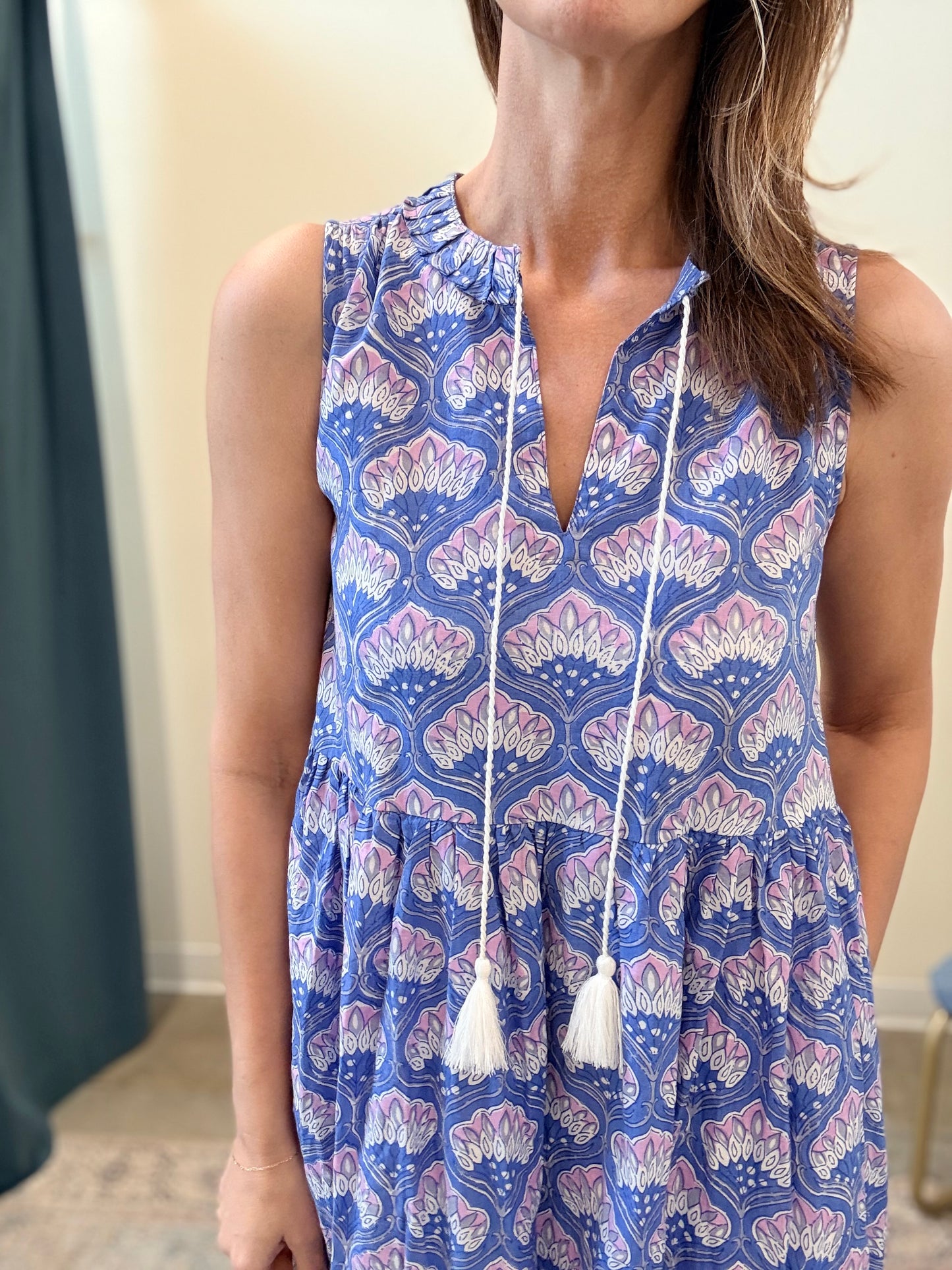 The Celia Dress- Purple Shell