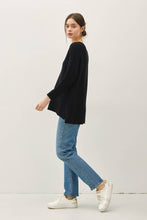 Load image into Gallery viewer, Dolman Sleeve Rolled Cuff Sweater
