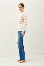 Load image into Gallery viewer, Heathered Striped Sweater
