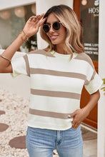 Load image into Gallery viewer, Dropped Shoulder Short Sleeve Knit Top
