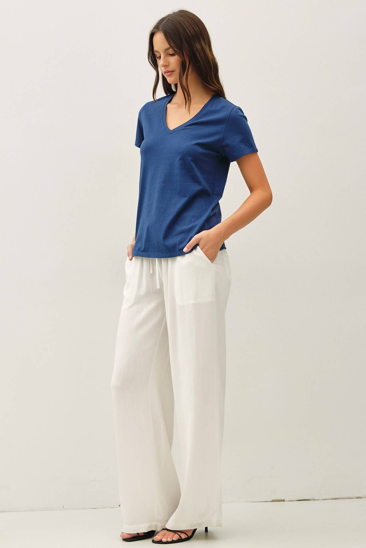 Cotton V-Neck Top