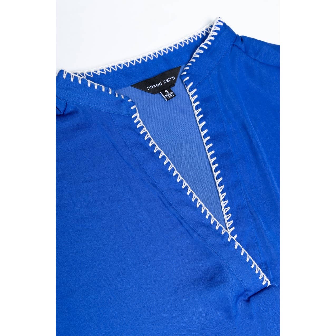 Silky Whipstitch Drop Shoulder Top