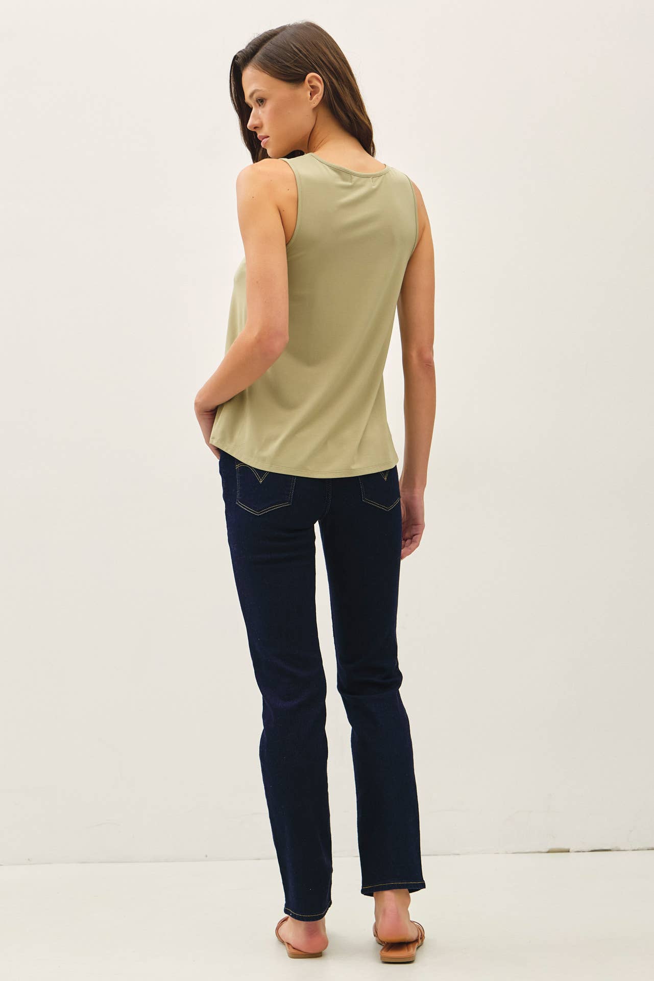 Bamboo Flowy U-Neck Tank Top