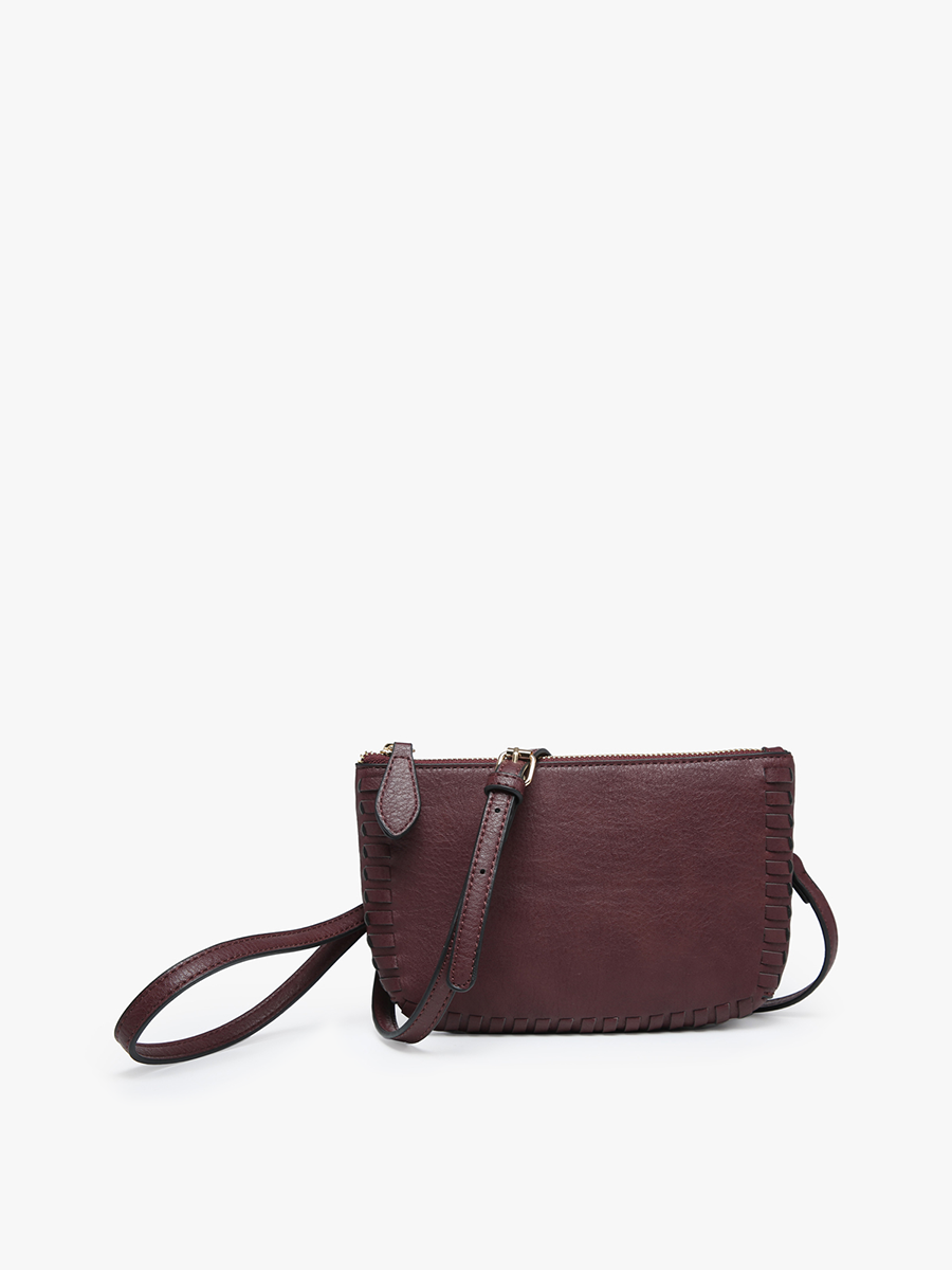 Bonnie Dual Compartment Whipstitch Crossbody