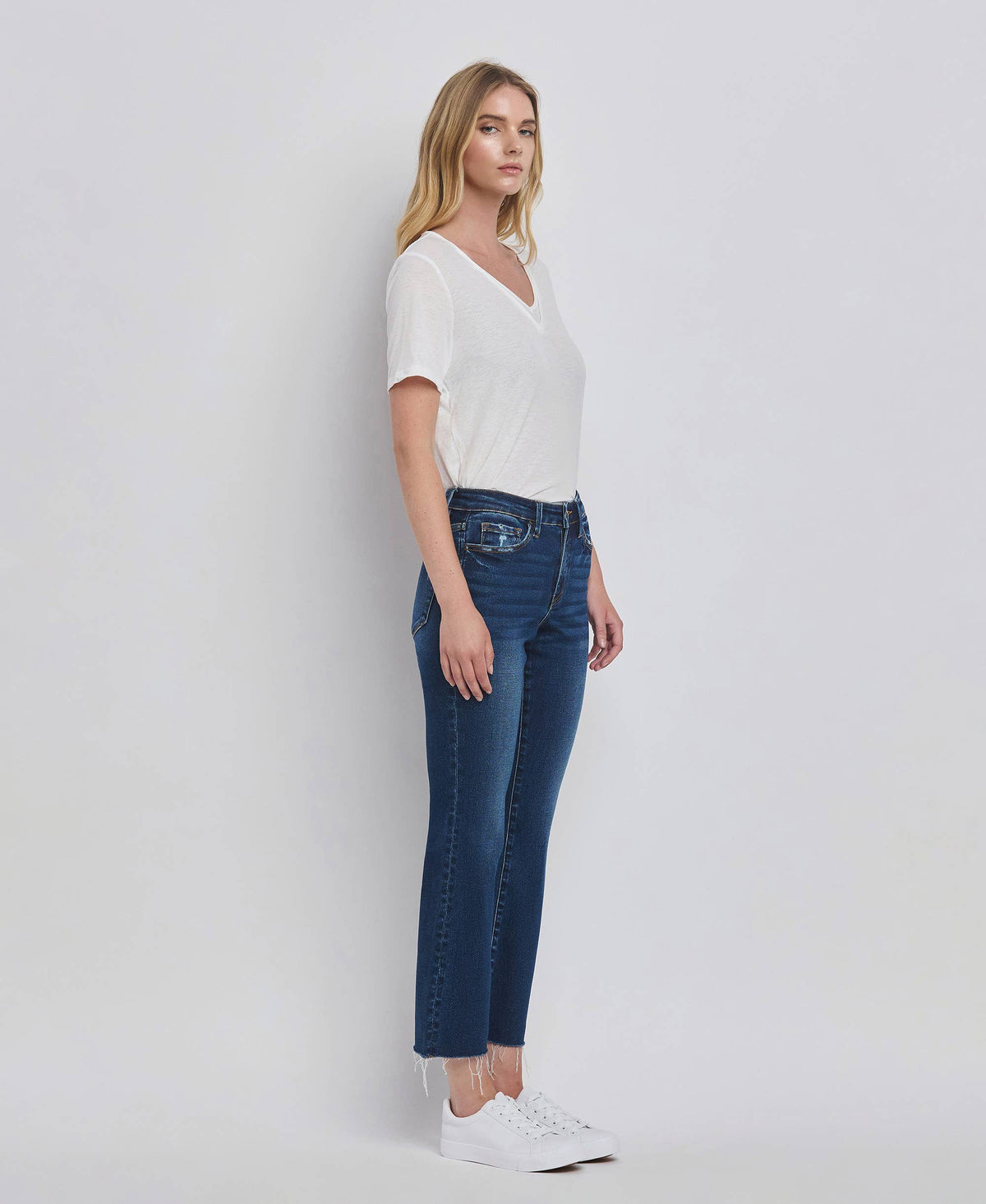 High Rise Ankle Bootcut Jeans