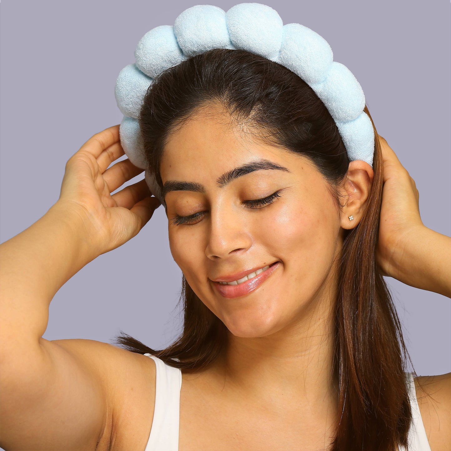 Bubble Skincare Headband For all Hair Types - (Pink or Blue)
