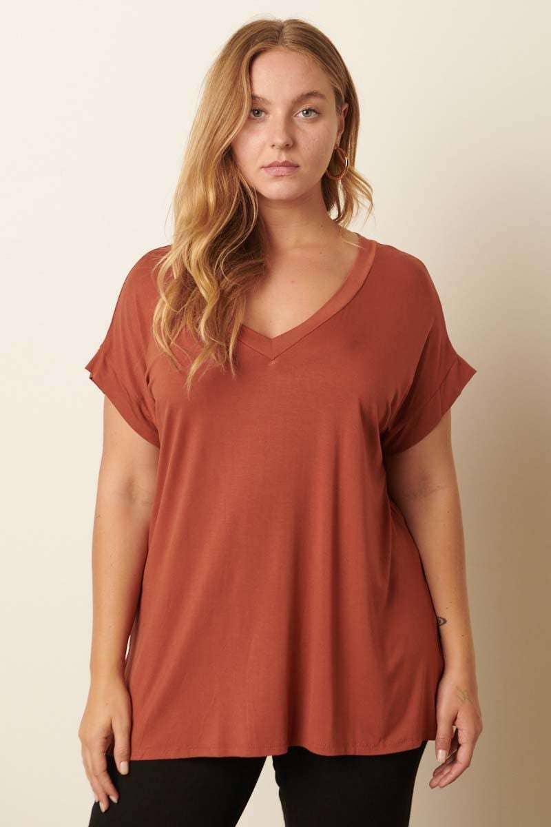Bamboo V Neck Top