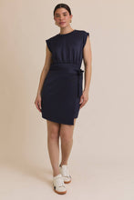 Load image into Gallery viewer, Modal Round Neck Sleeveless Wrap Mini Dress
