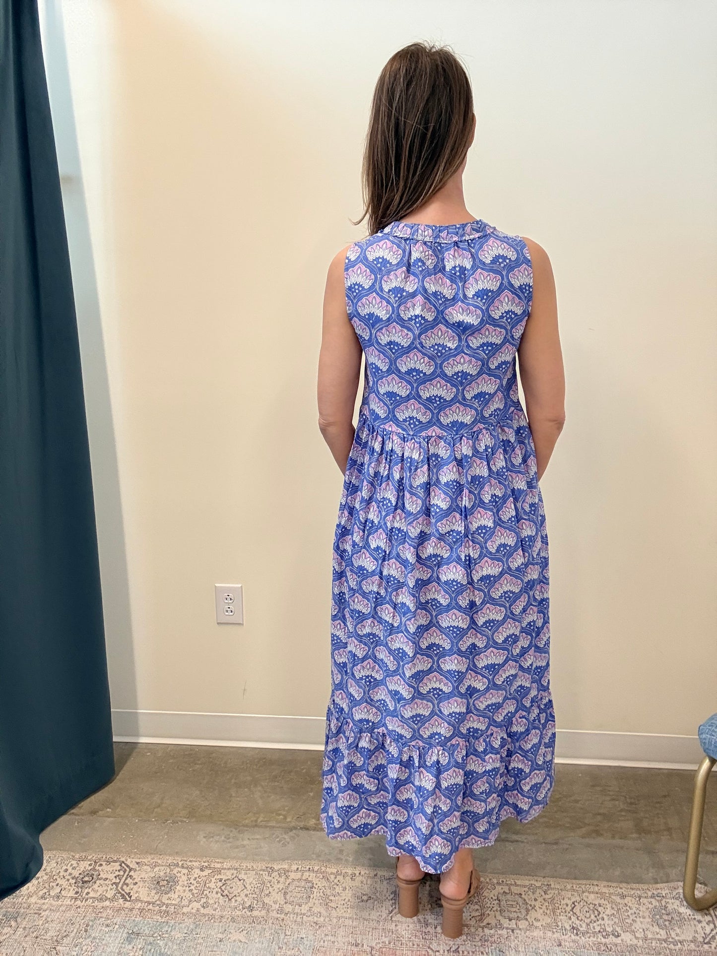 The Celia Dress- Purple Shell