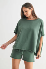 Load image into Gallery viewer, Dolman Short Sleeve Sweatshirt Top
