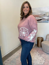 Load image into Gallery viewer, Flower Applique Sweater
