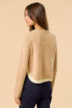 Load image into Gallery viewer, Contrast Trim Side Button Sweater
