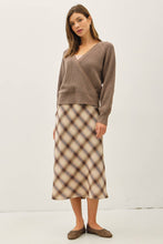 Load image into Gallery viewer, Ribbed Wrap Front Sweater
