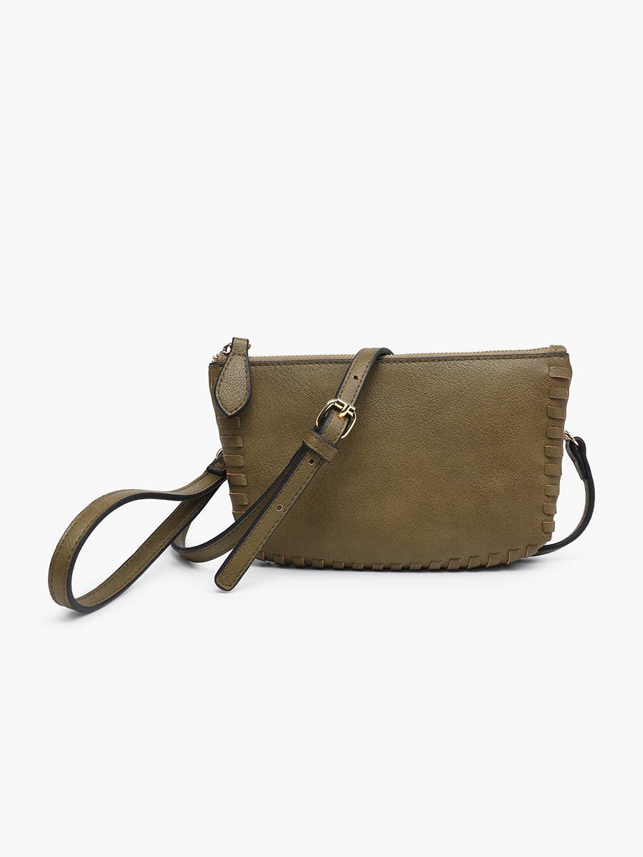Bonnie Dual Compartment Whipstitch Crossbody