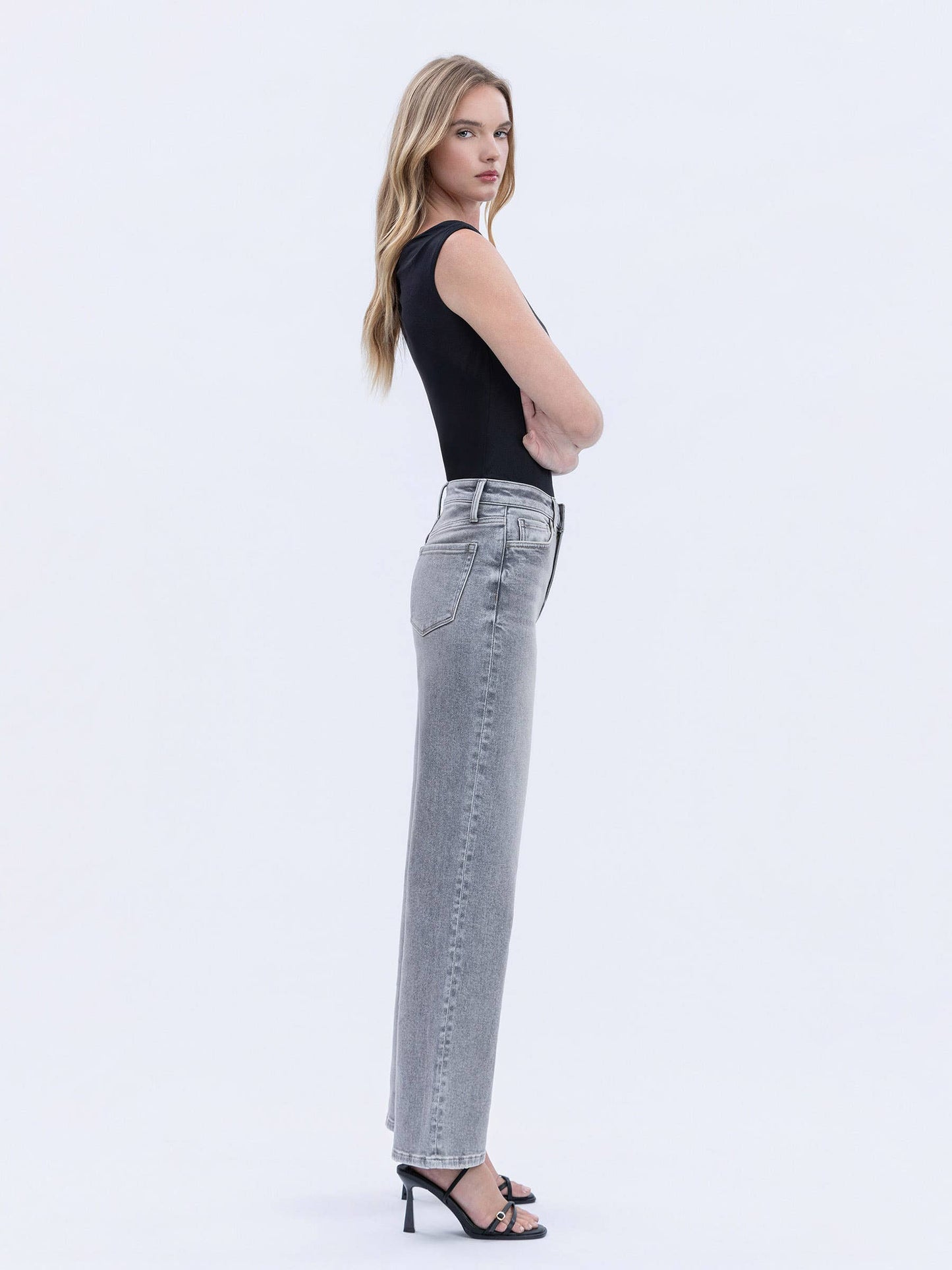 Olivia High Rise Wide Leg Jeans