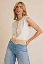 Load image into Gallery viewer, Button Up Sleeveless Knit Top
