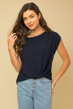 Load image into Gallery viewer, Front Knot Short Sleeve Top
