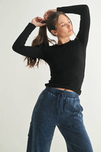 Load image into Gallery viewer, Long Sleeve Micro Ribbed Top
