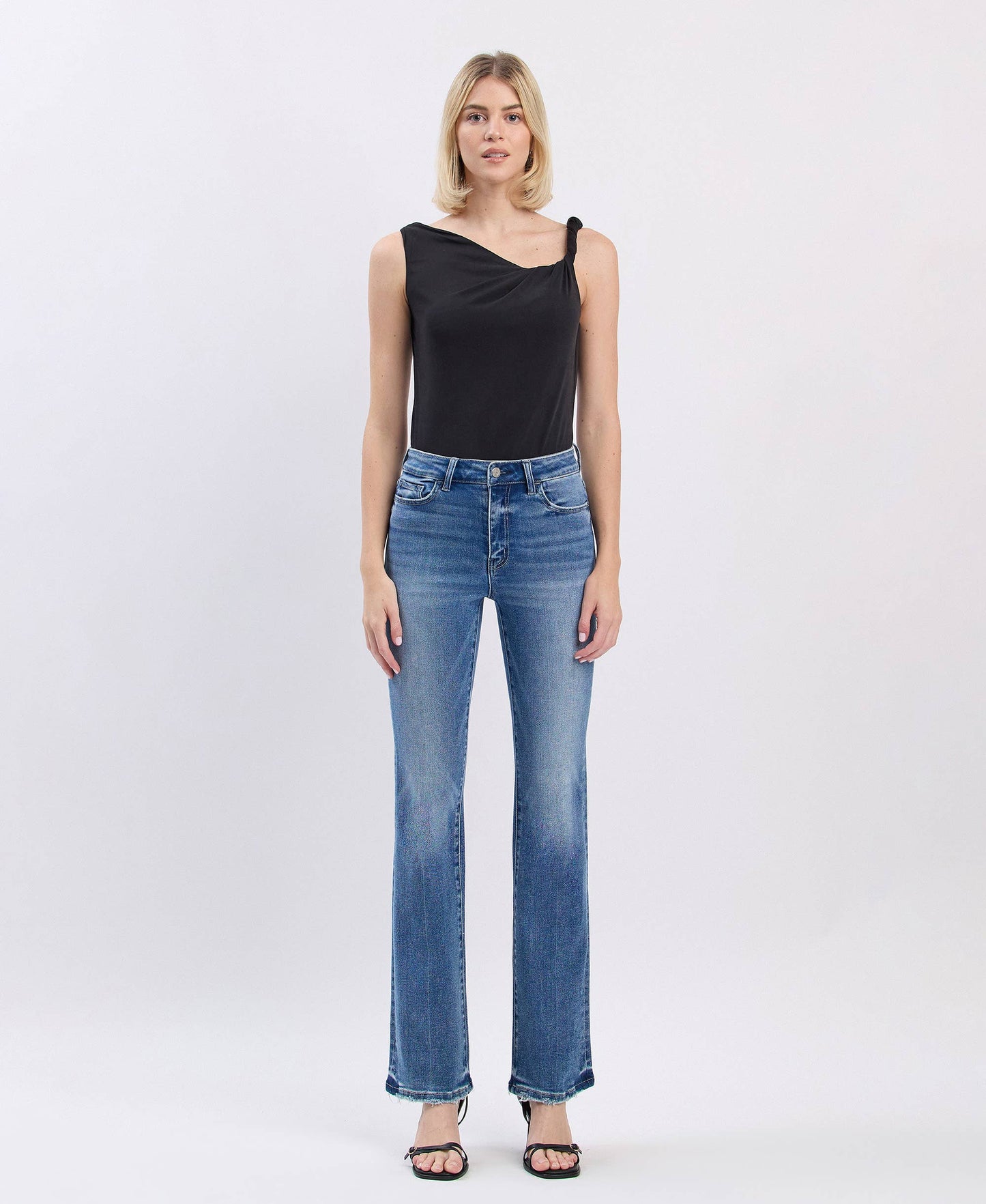 Allison High Rise Full Length Bootcut Jeans