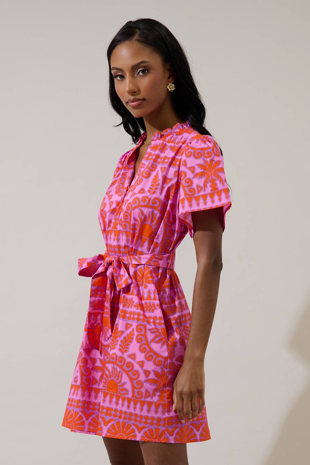 Rental- Sugarlips Tropical Mini Dress