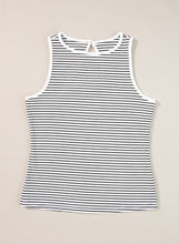 Load image into Gallery viewer, Striped Print Ribbed Knit Tank Top
