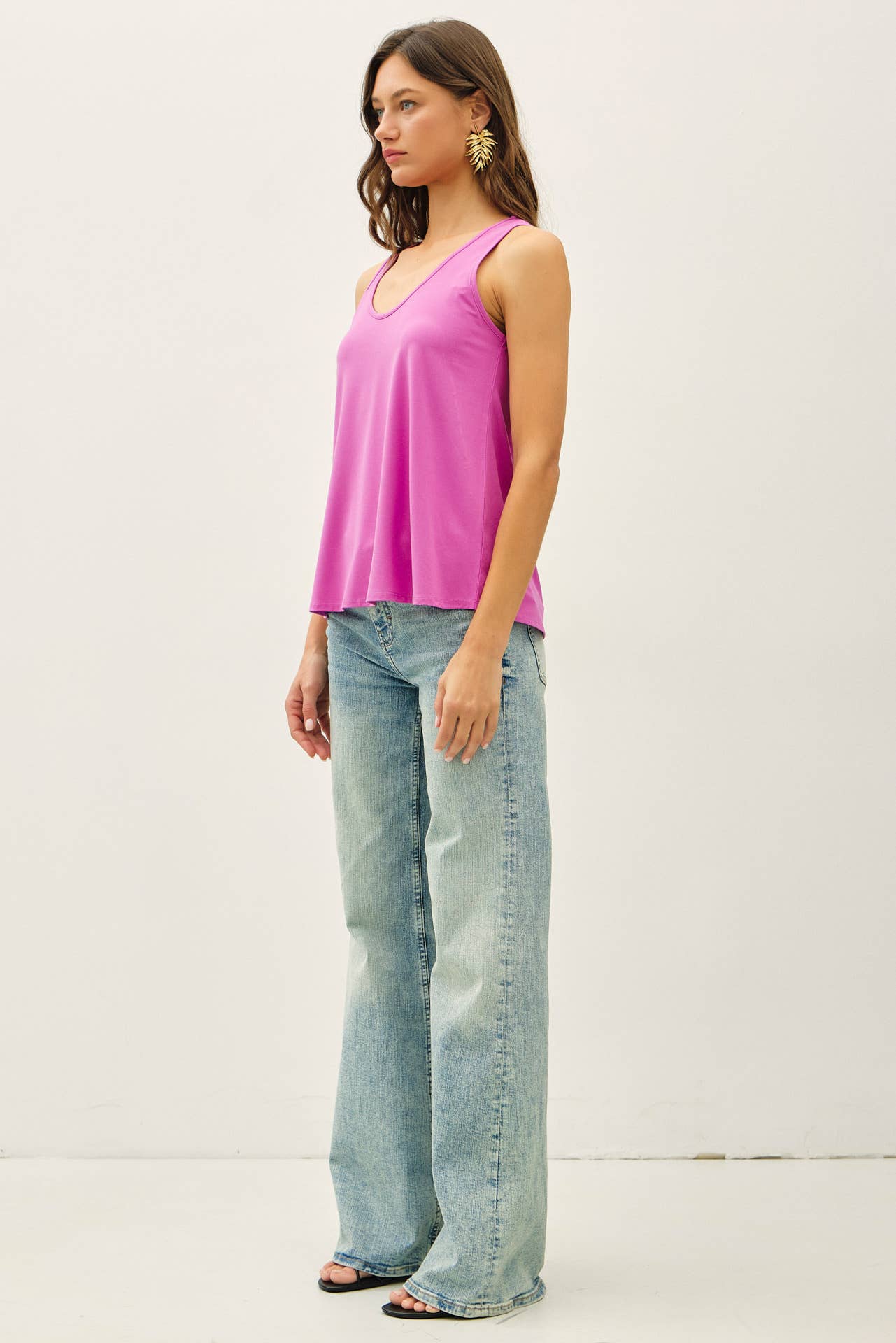 Bamboo Flowy U-Neck Tank Top