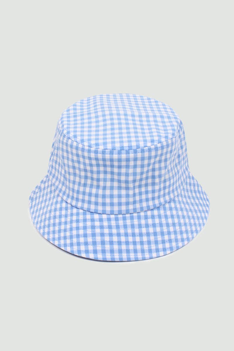 Gingham Print Bucket Hat