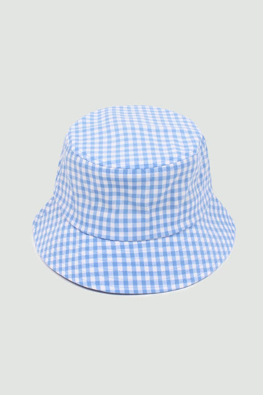 Gingham Print Bucket Hat