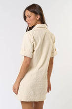 Load image into Gallery viewer, Embroidered Collared Short Sleeve Mini Dress
