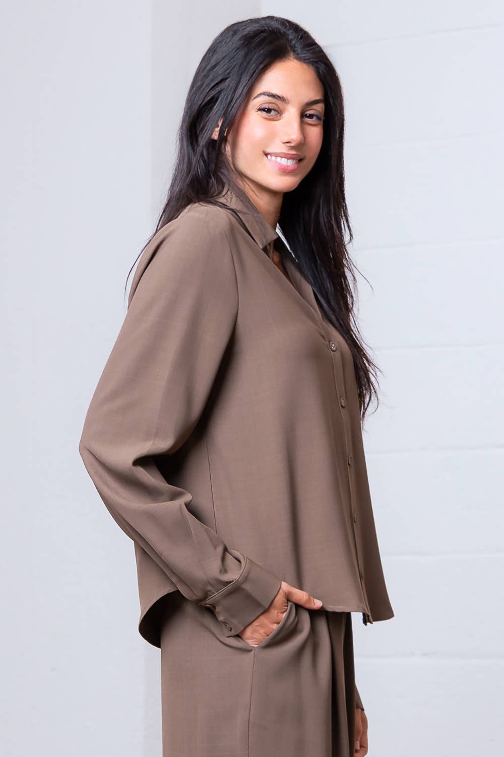 V-neck blouse